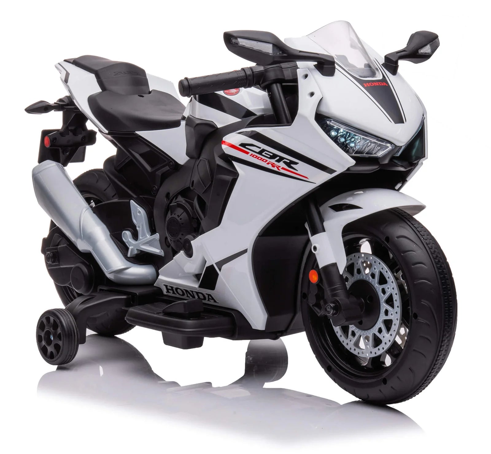Moto Elettrica per Bambini 12V con Licenza Honda CBR 1000RR Bianca