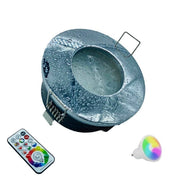 Trade Shop - Faretto A Led Da Incasso Per Bagno Box Doccia Lampada Rgbw 10w Gu10 Cromoterapia - Cromo