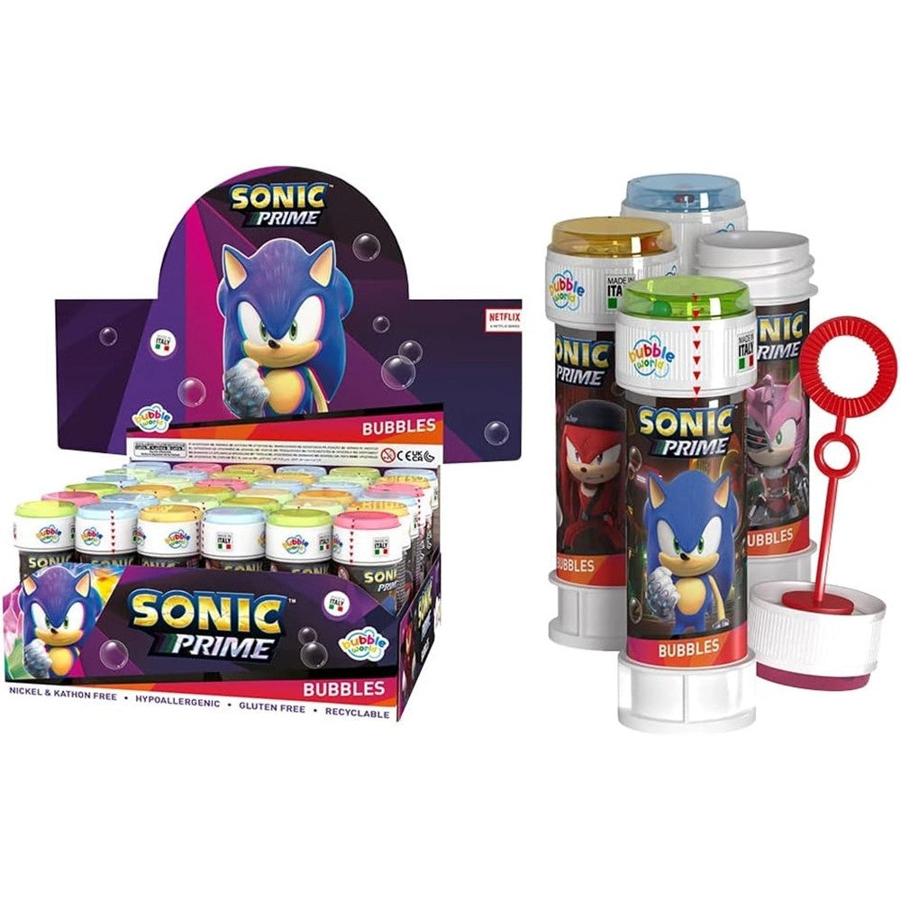 Trade Shop - Bolle Di Sapone Sonic Confezione 36pz Flaconi 60 Ml Per Feste Gioco Bambini 007955 -