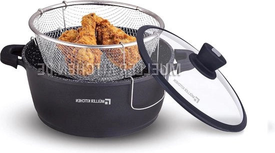 Pentola da cucina 26 cm in alluminio fuso con rivestimento antiscivolo 55 l - MK-3016 offerta