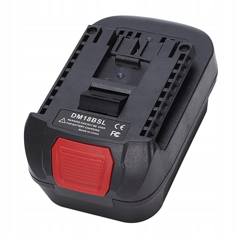 Adattatore Batteria Dewalt/Milwaukee per Bosch 18V (DM18BSL) – Compatibile con Utensili Bosch 18V, Porta USB 5V 2.1A