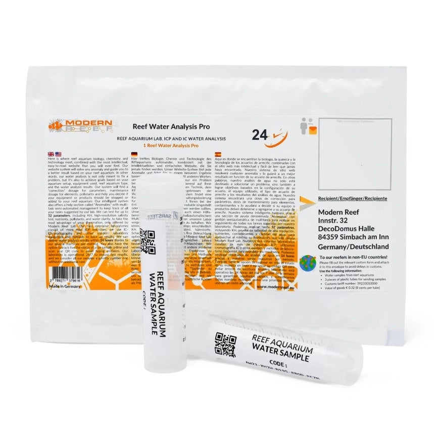 Modern Reef Water Analisi Pro 1 - test ICP per acqua marina Formato: 1 Test