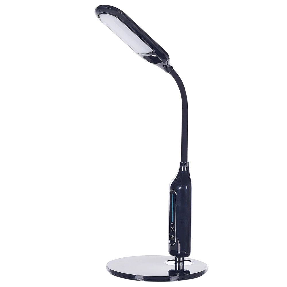 Lampada da ufficio LED nera materiale sintetico braccio regolabile 38 cm soggiorno ufficio cameretta