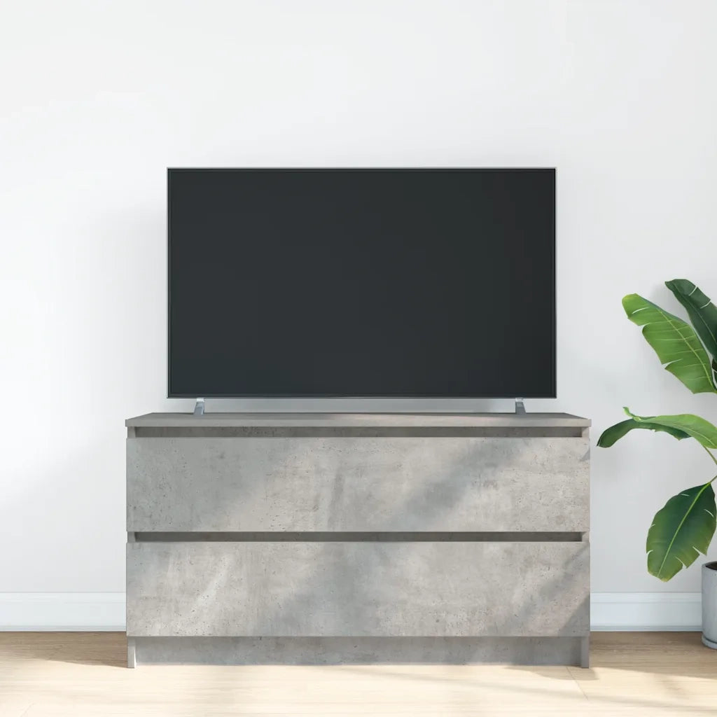 Mobile Porta TV Grigio Cemento 100x35x54 cm Legno Multistrato 861808
