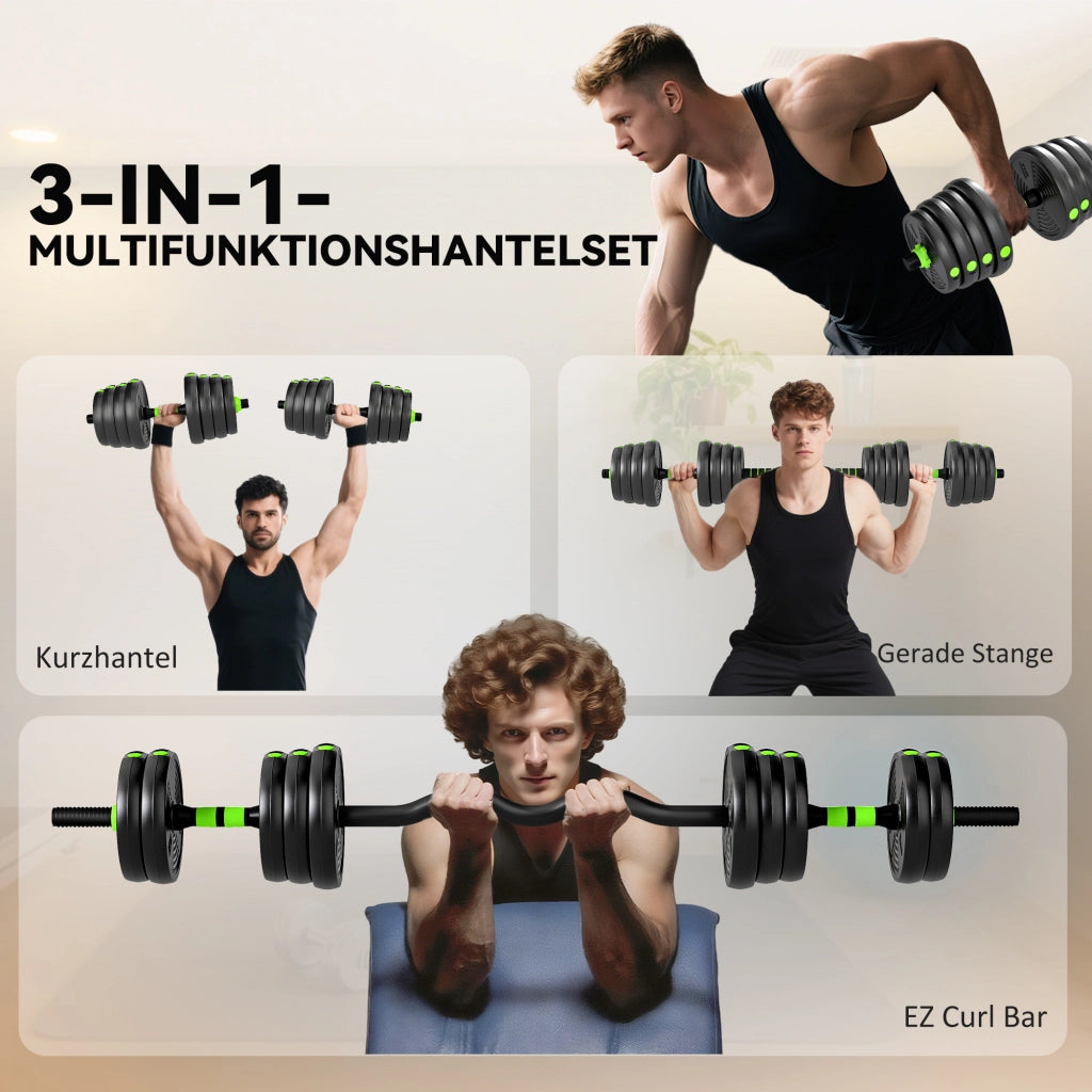 Set di manubri regolabili 30 kg ¨C zephmum ¨C per allenamento forza