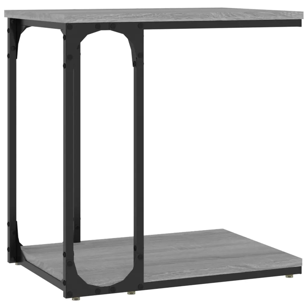 Tavolino-Tavolino da soggiorno-Tavolo Grigio Sonoma 50x35x52 cm in Legno Multistrato