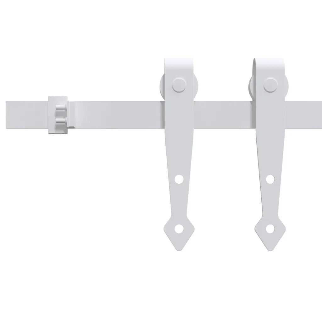 Kit Mini Anta Scorrevole in Acciaio al Carbonio Bianco 183 cm 151698