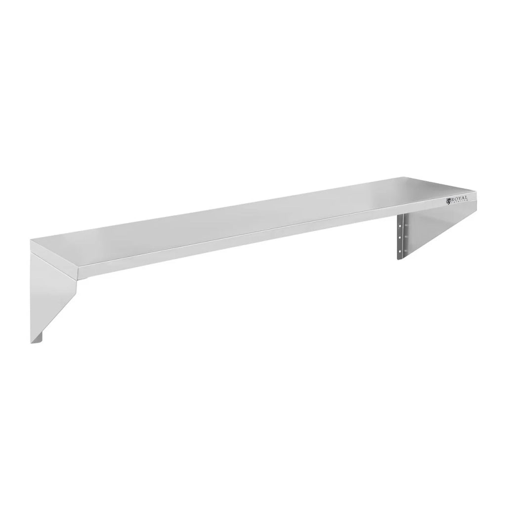 Mensola da parete professionale 30 x 120 cm acciaio inox 14_0001560
