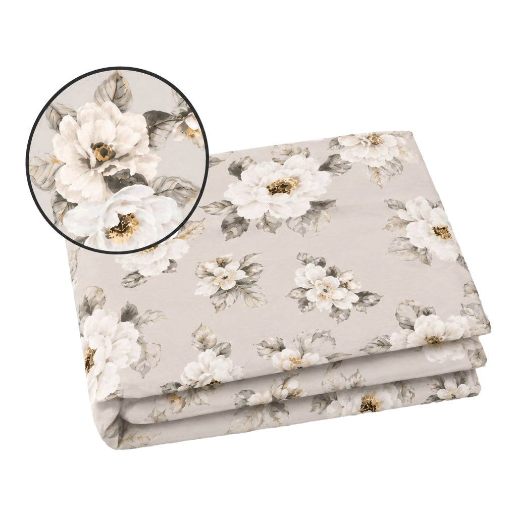 Salohasi, set Completo Letto Matrimoniale in Percalle, Grigio