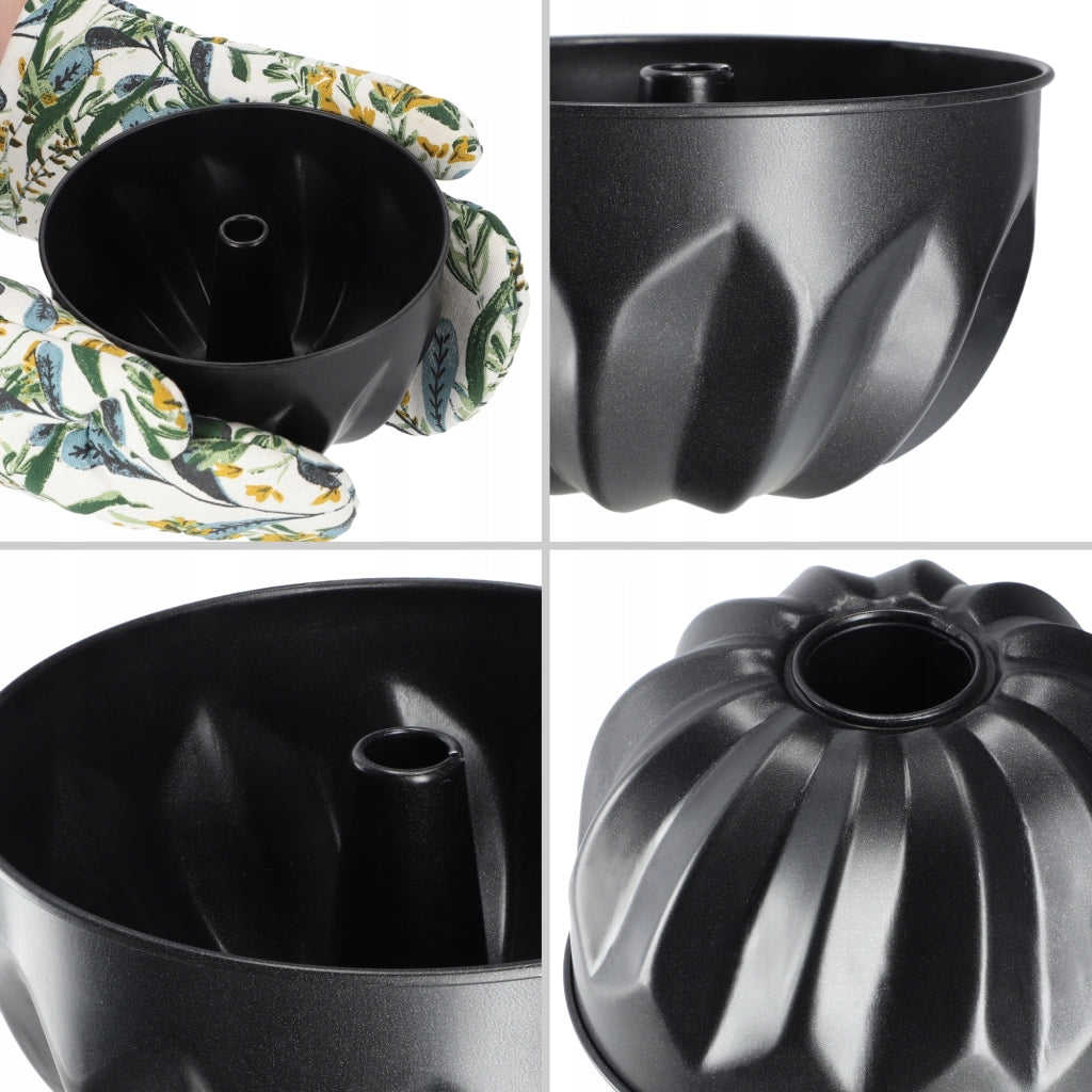 Teglia da forno antiaderente KADAX con camino, 16,5 cm