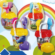 Trade Shop - Set Secchiello Da Spiaggia Con Accessori Giochi Mare Estate Varie Fantasie 452439 -