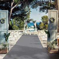 Tappeto Passatoia da Esterno/Interno 1x30m in Polipropilene Rubino Grigio