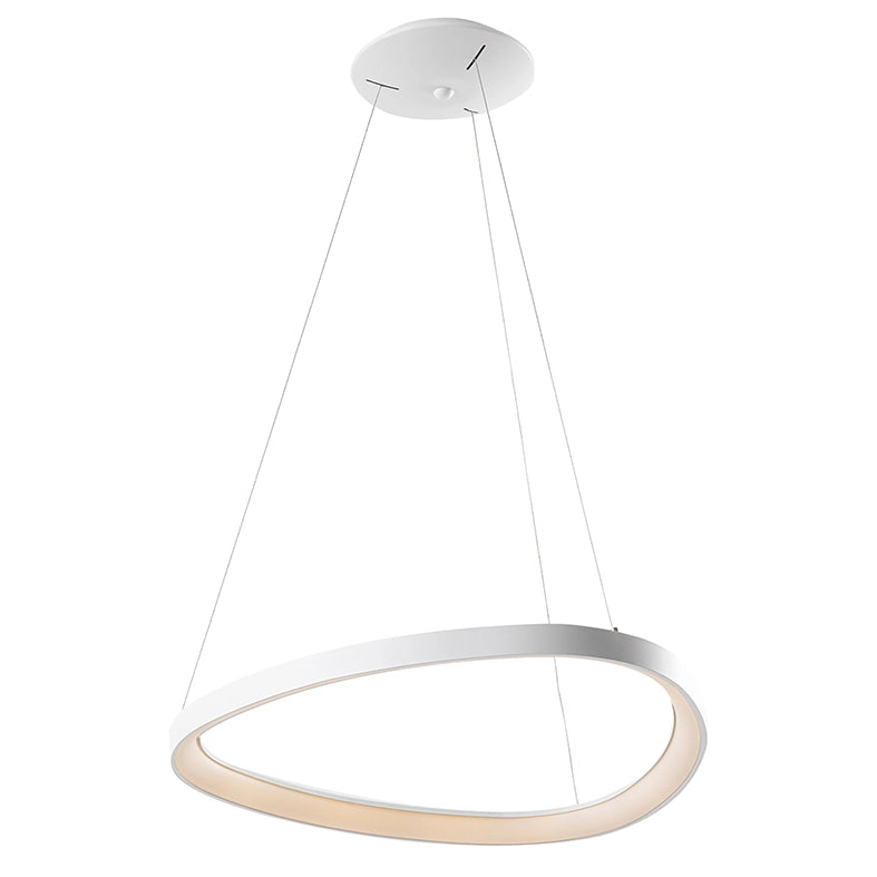 Lotus Sospensione a LED 60W 3000K Bianco - Lampada da soffitto asimmetrica moderna IP20 CRI80 dimmerabile - Rossini Group