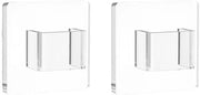 Sostegno per occhiali a muro - 2x Supporto occhiali - Acrilico - Translucido - Facile da installare - Ideale per occhiali da sole