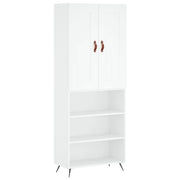 Credenza | Madia | Buffet da pranzo | Armadio da pranzo Bianca 69,5x34x180 cm in Legno Multistrato
