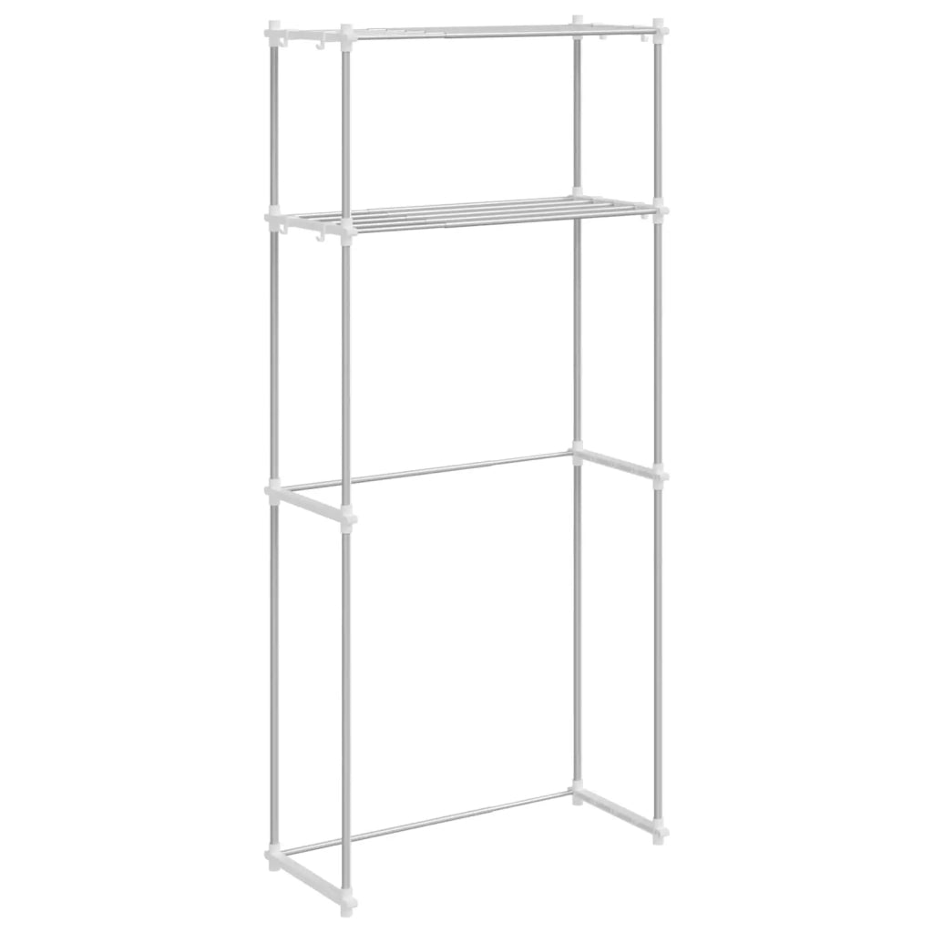 Mensola per lavatrice Bianco 70 x 27 x 136 cm Alluminio CFW5459485