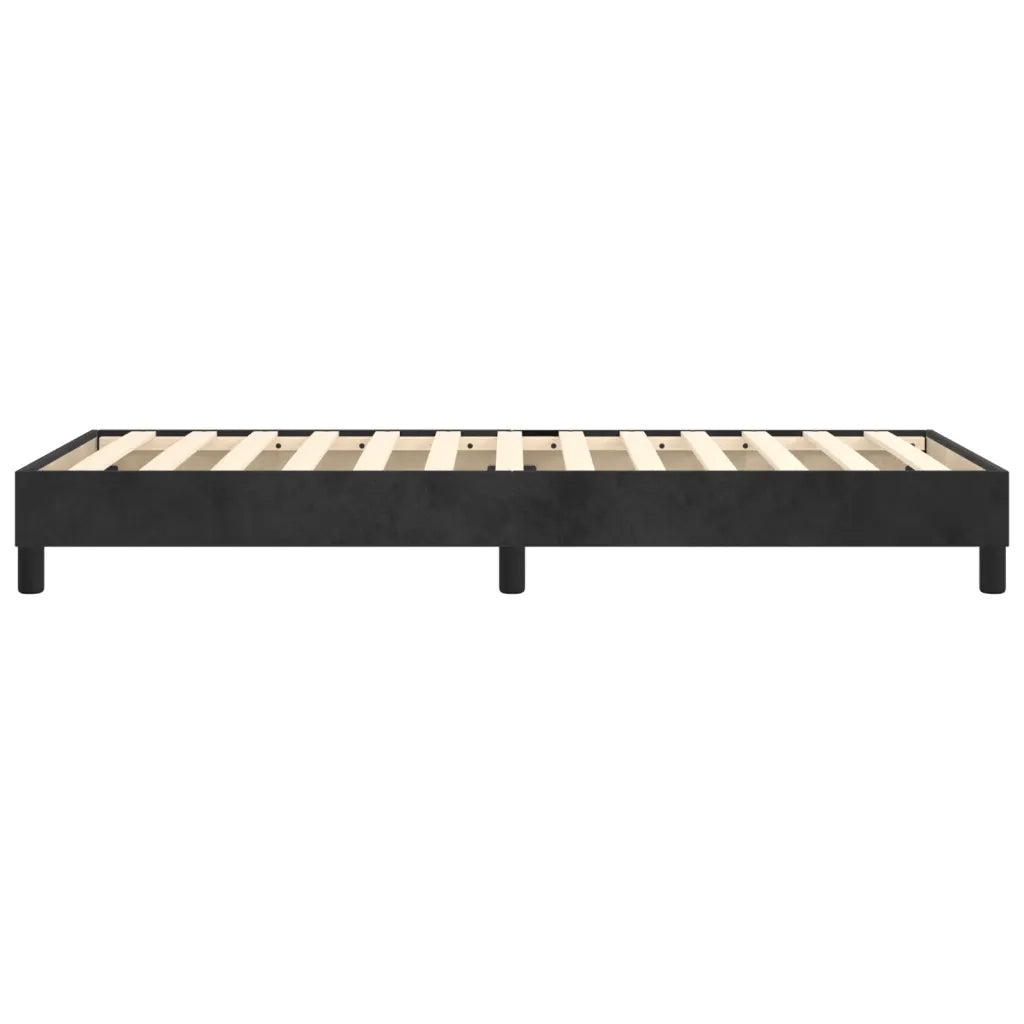 Struttura Letto a Rete a Molle Nero 100x200 cm in Velluto 3120756