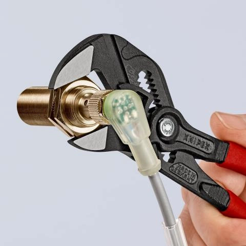 PINZA CHIAVE, PINZA E CHIAVE IN UNICO UTENSILE 180MM– BONDERIZZATA KNIPEX 8601180