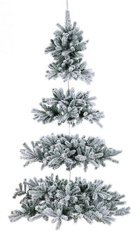 Albero di Natale Artificiale Pendente Innevato 150 cm 546 Rami Verde