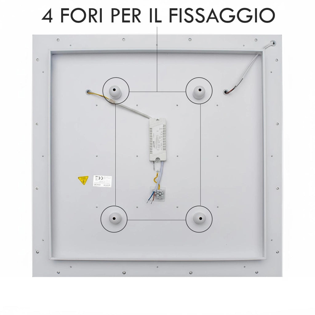 Plafoniera Geometrica LED 48W CCT Bluetooth Dimmerabile Quadrata Cornice Dorata Luce Salotto Ufficio Cucina Telecomando