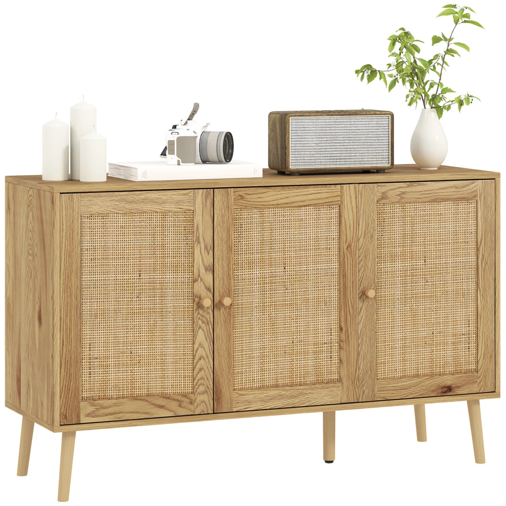 Credenza ¨C zephmum ¨C legno, rotan, scaffale regolabile