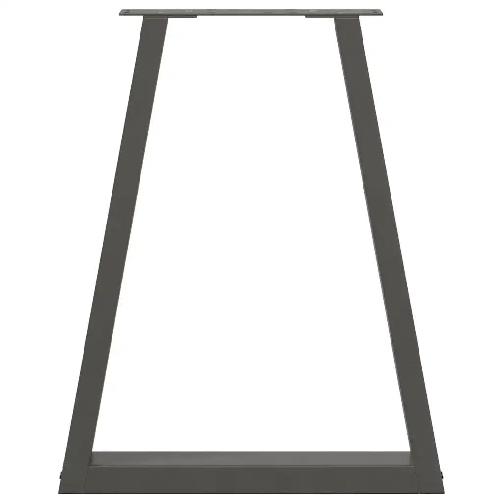 Gambe per tavolo da pranzo a forma di V 2 pz Antracite 50x(72-73,3) cm Acciaio