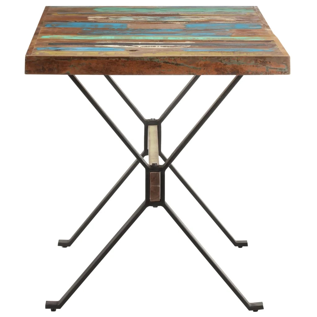 Tavolo da Pranzo 140x70x76 cm in Legno Massello di Recupero 321607