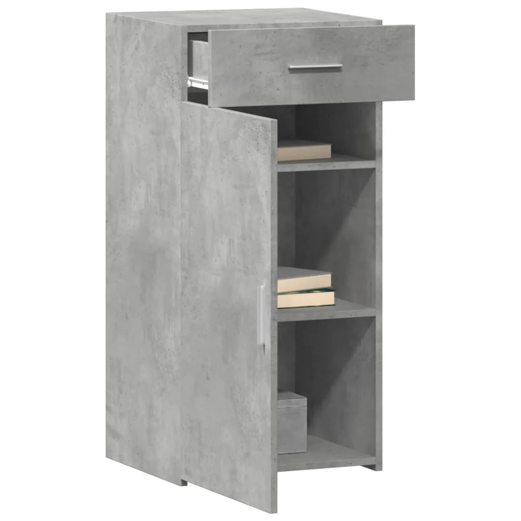 Buffet credenza cassettiera mobiletto mobile contenitore organizer per cucina soggiorno salotto 45 x 42,5 x 93 cm legno ingegnerizzato grigio 02_0031942