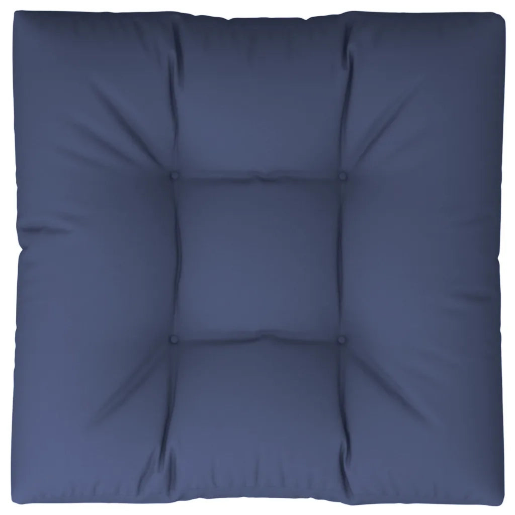 Cuscino per Pallet Blu Marino 70x70x12 cm in Tessuto