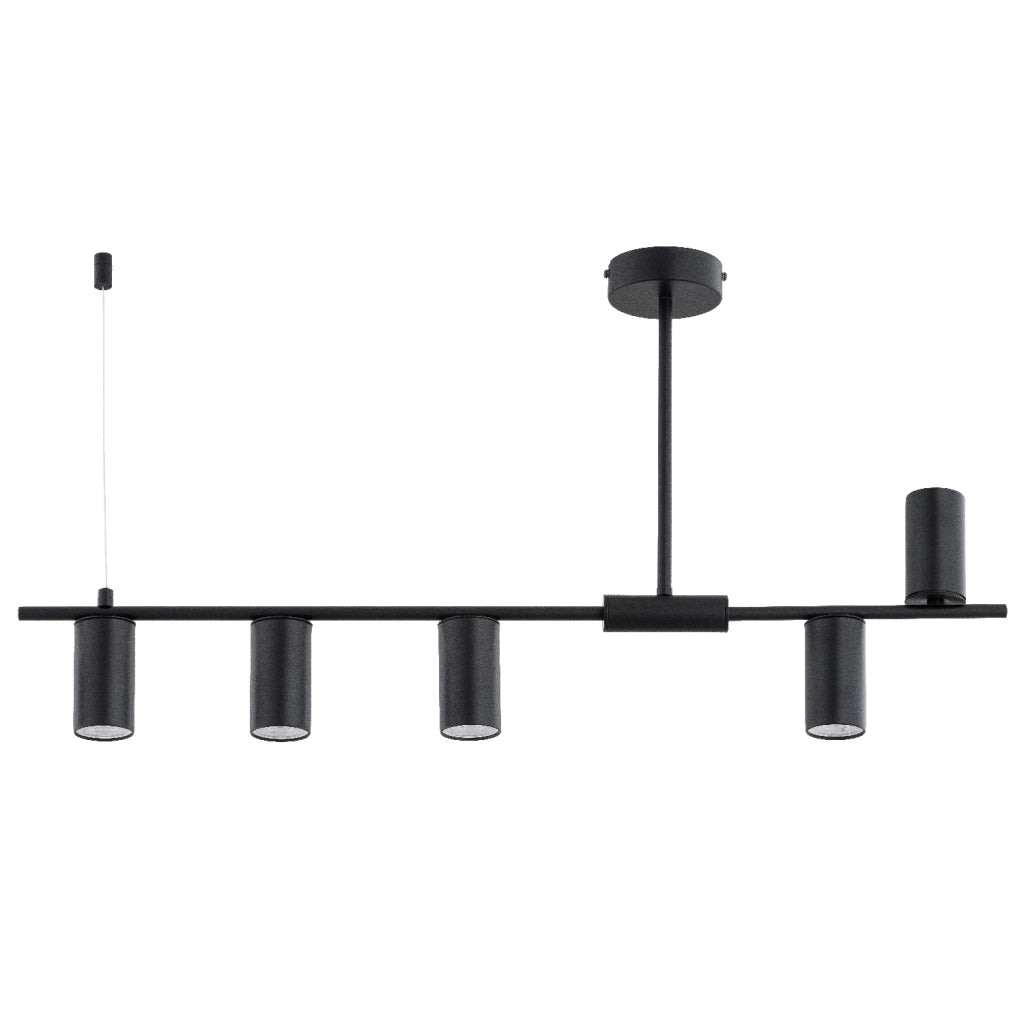 Lampada a sospensione moderna nera Uranos Alfa 5xGU10