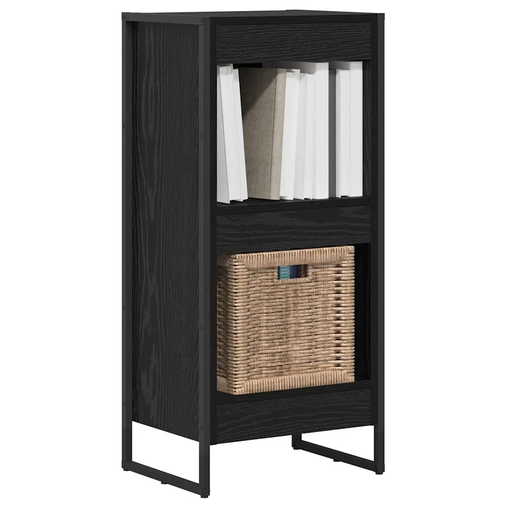 Armadio per Libri Rovere Nero 40 x 30 x 86,5 cm 886360