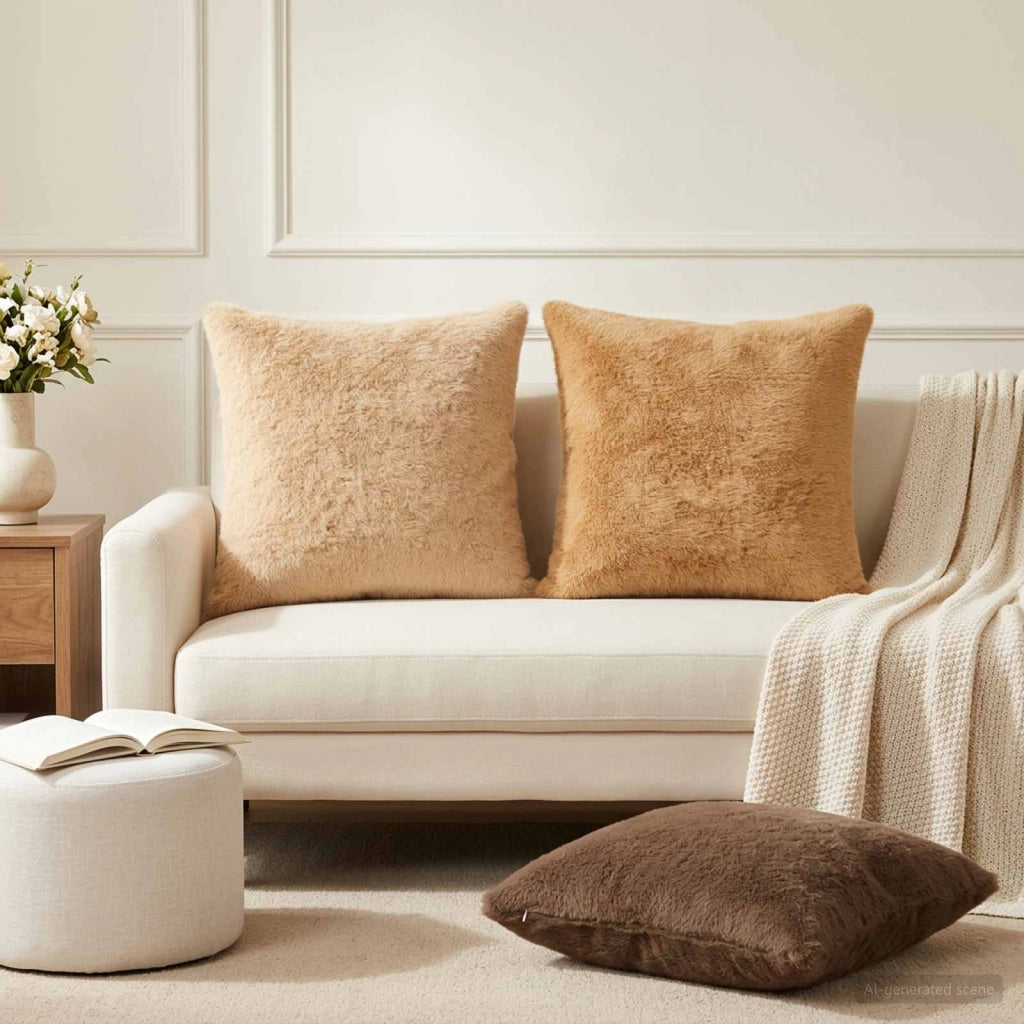 Federa 2 pz HEERLEN Crema 55 x 55 cm 912487