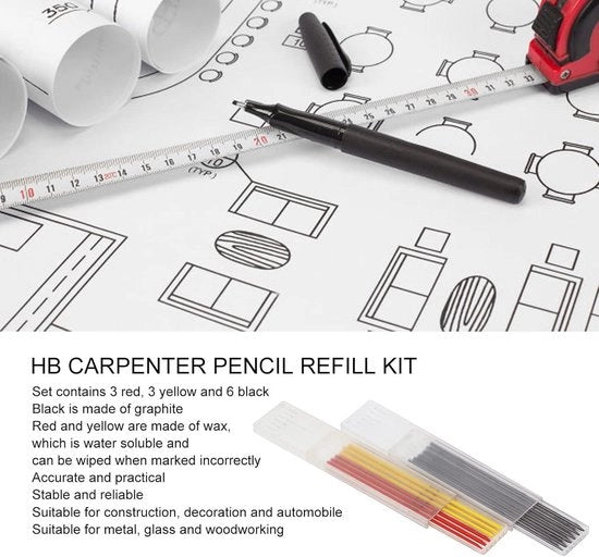 Set di Marcatori per Hobbisti 28mm HB Marcatura con Meccanismo a Scatto - Confezione da 12 Pezzi - Costruzione Meccanica Duratura per Marcatori per Hobbisti per Lavorazione del Legno Disegni
