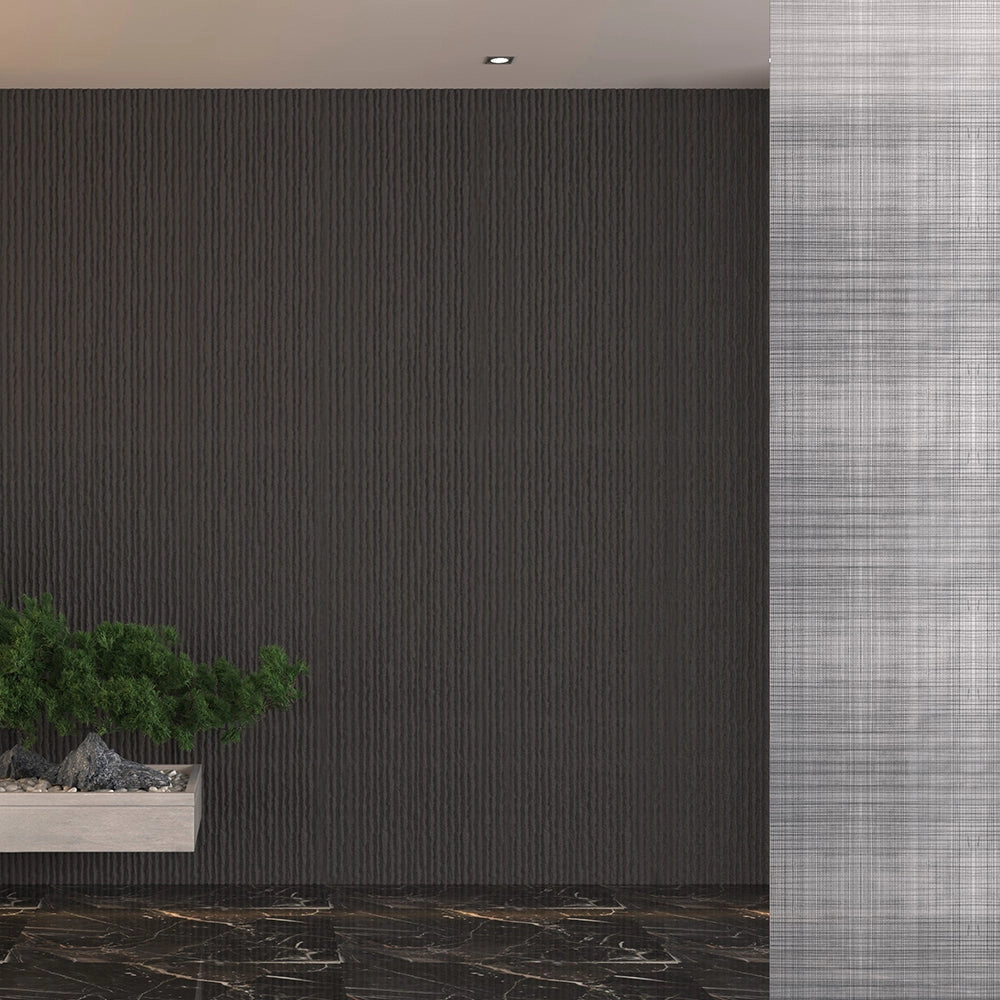 Set 12 Pannelli Decorativi Area 8,6 mq 120x60x2,5 cm Rivestimento Murale Effetto Pietra Graffiata 3D in PU Ossidana