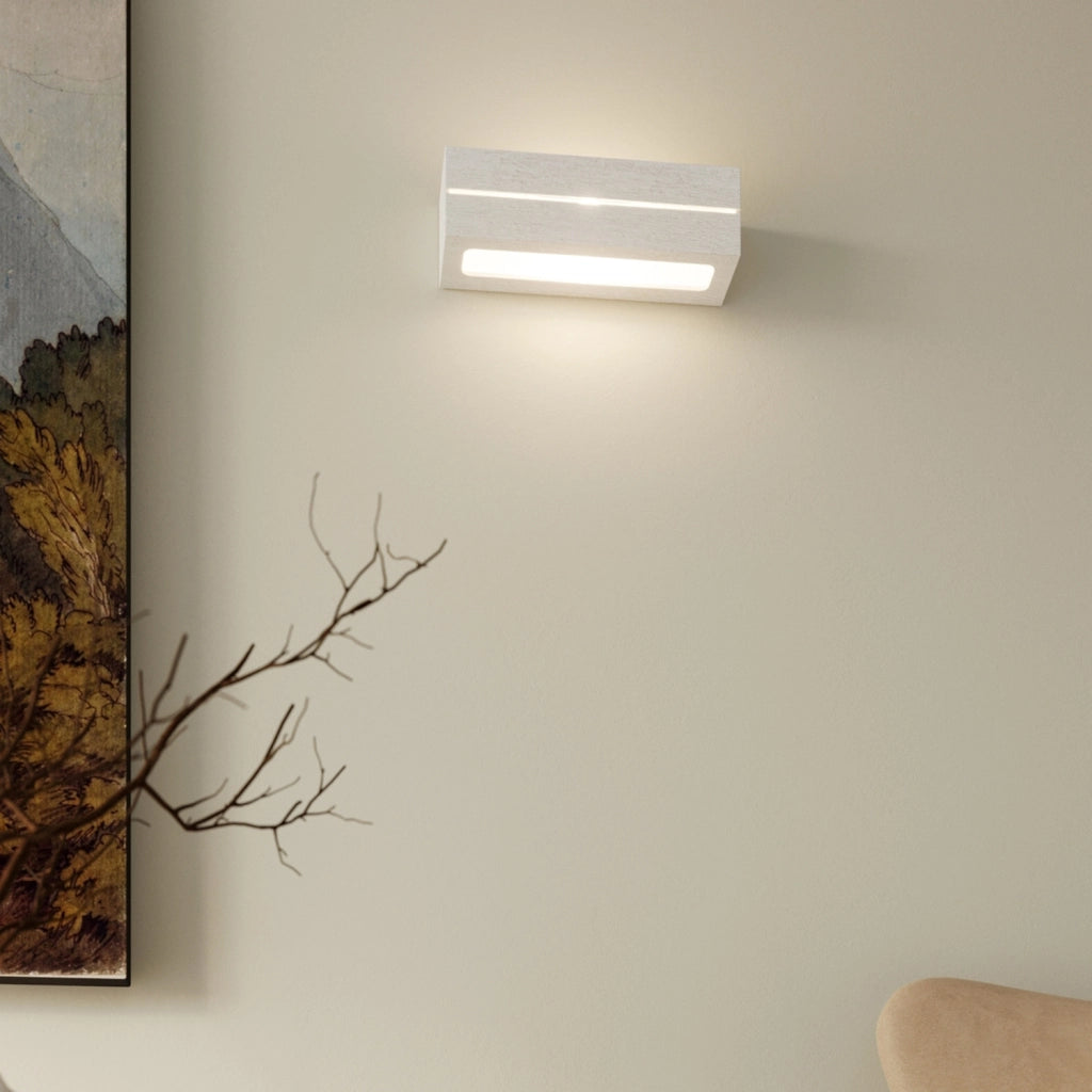 Applique da parete ceramica bianca Pure Lume Polaro E27