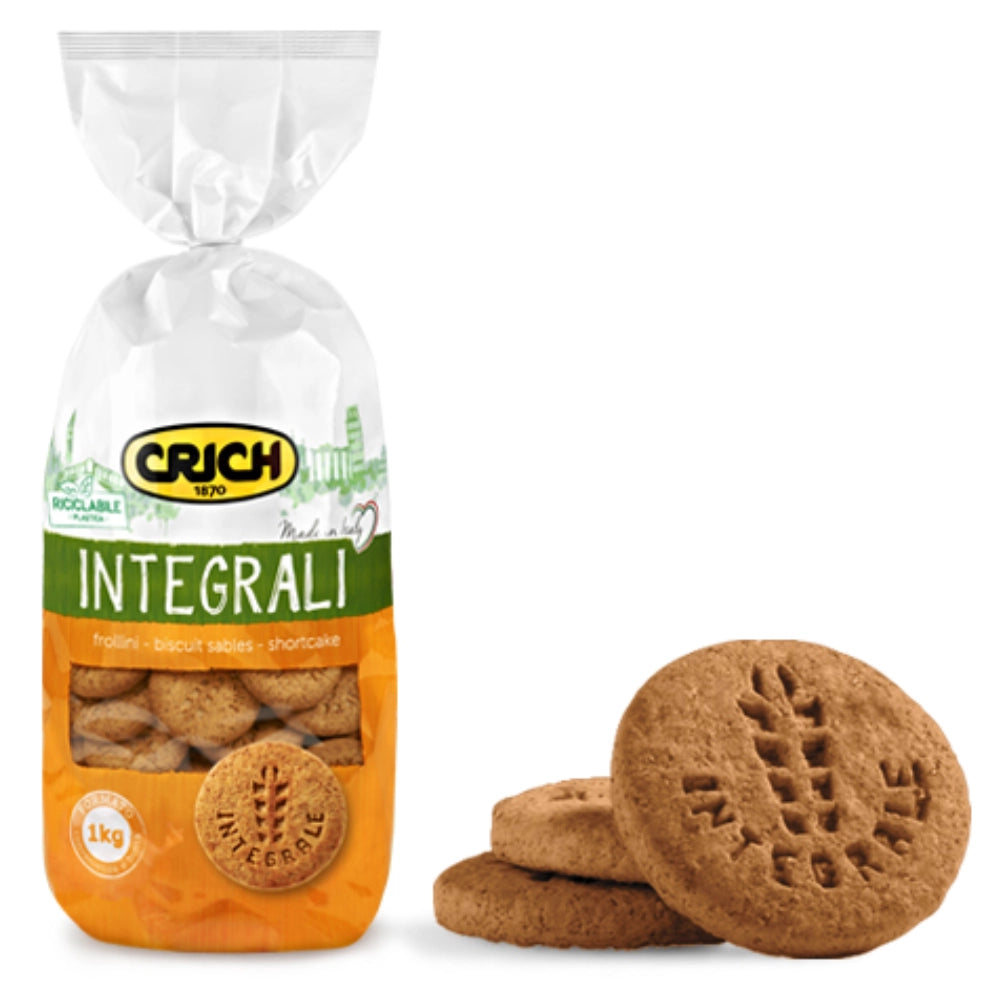 Crich integrali biscotti frollini 3 sacchetti da 1 kg