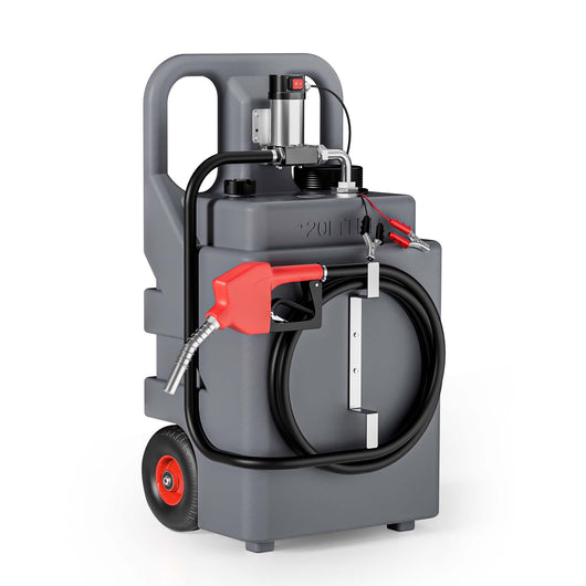 Serbatoio mobile per trasporto gasolio da 120 l con pompa 180 W da 40 l/min, serbatoio carburante portatile, contenitore trasporto per diesel