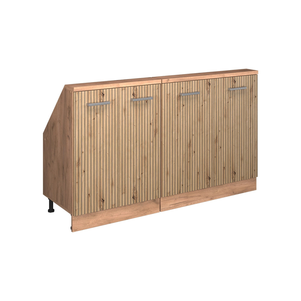 Set di mobili sottotetto Rion Rovere artigianale/Rovere dorato Set di 2 Vicco