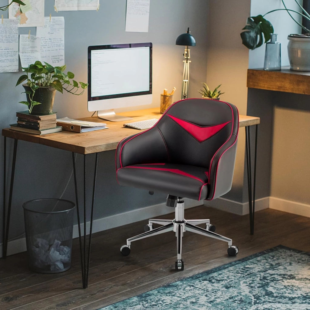 Sedia da Gaming con 5 Route Universali, Sedia Ufficio Ergonomica, Sedia da Ufficio Girevole per Ufficio, Casa, 3 Colori