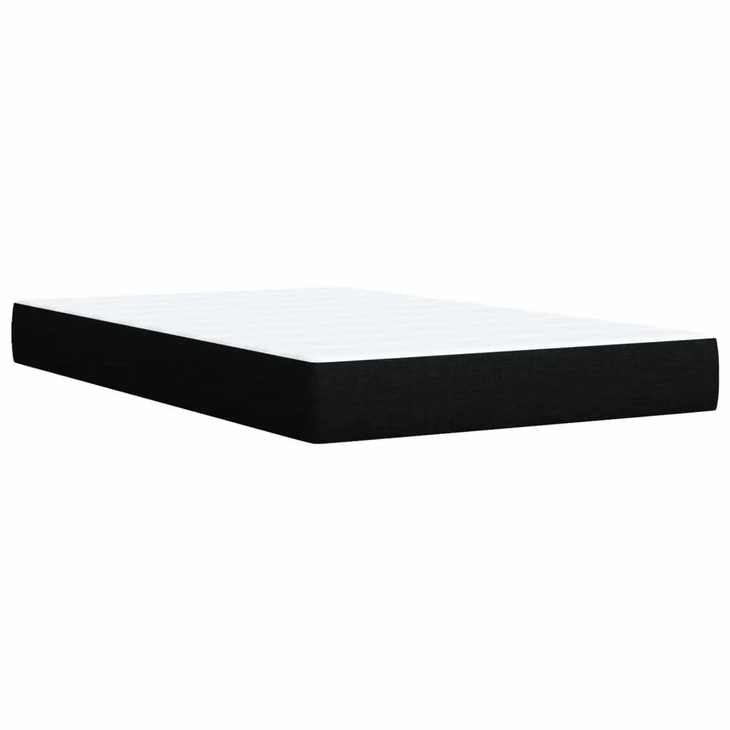 Letto box spring con materasso Nero 120 x 190 cm Tessuto 3454094