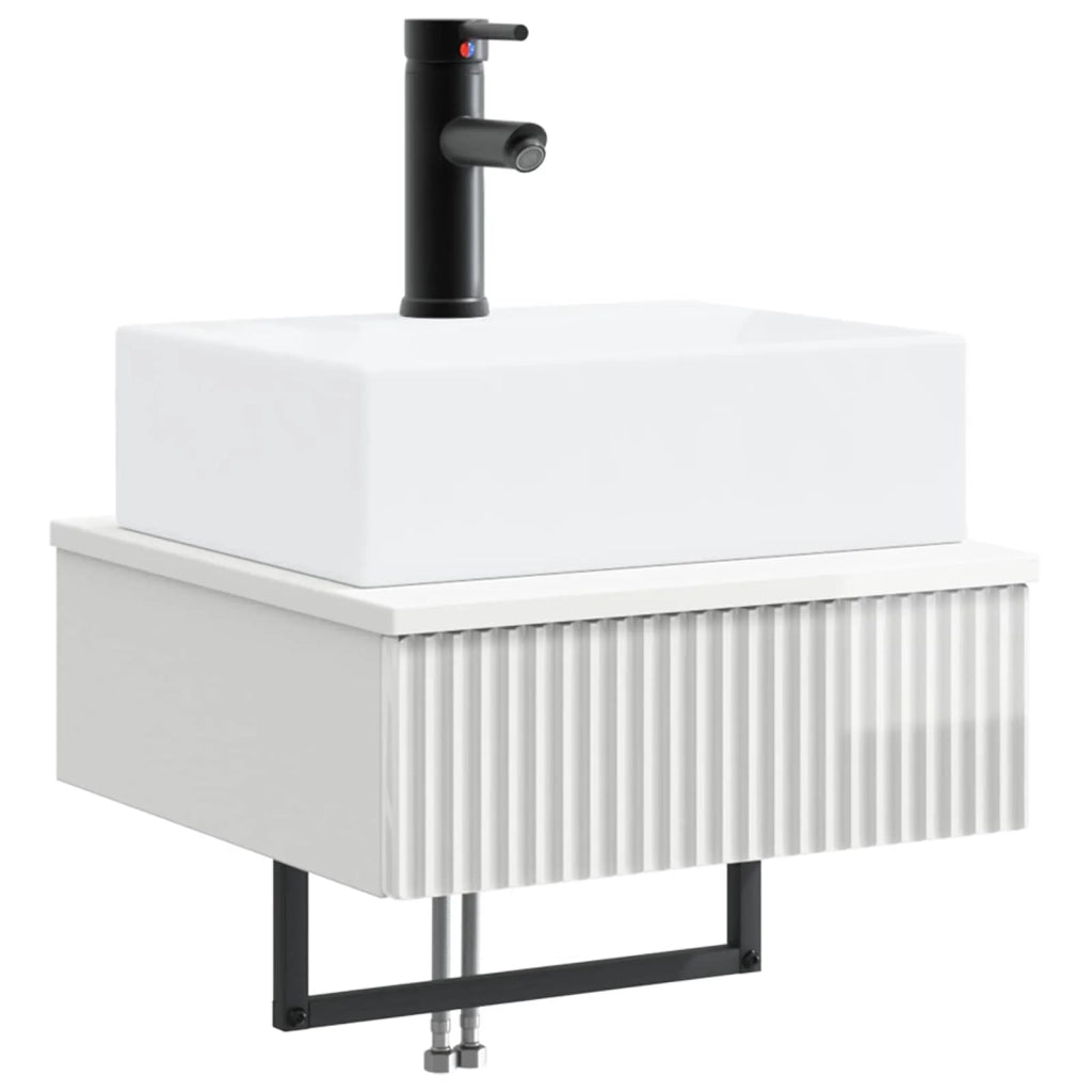 Lavabo da Parete Bianco Lucido 40 x 41 x 39 cm 890202