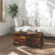 Tavolino da Salotto-Tavolino da soggiorno-Tavolo Rovere Fumo 90x50x41,5 cm in Truciolato