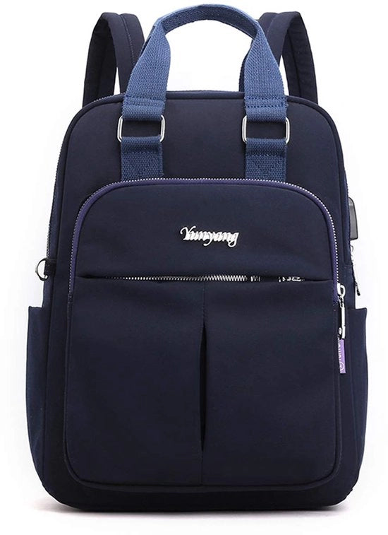 Borsa da Laptop Rucksacco per Studenti con USB per Viaggi Trolley per Scuola per Ragazze e Ragazzi con Zaino per Giorno per Università e Ufficio