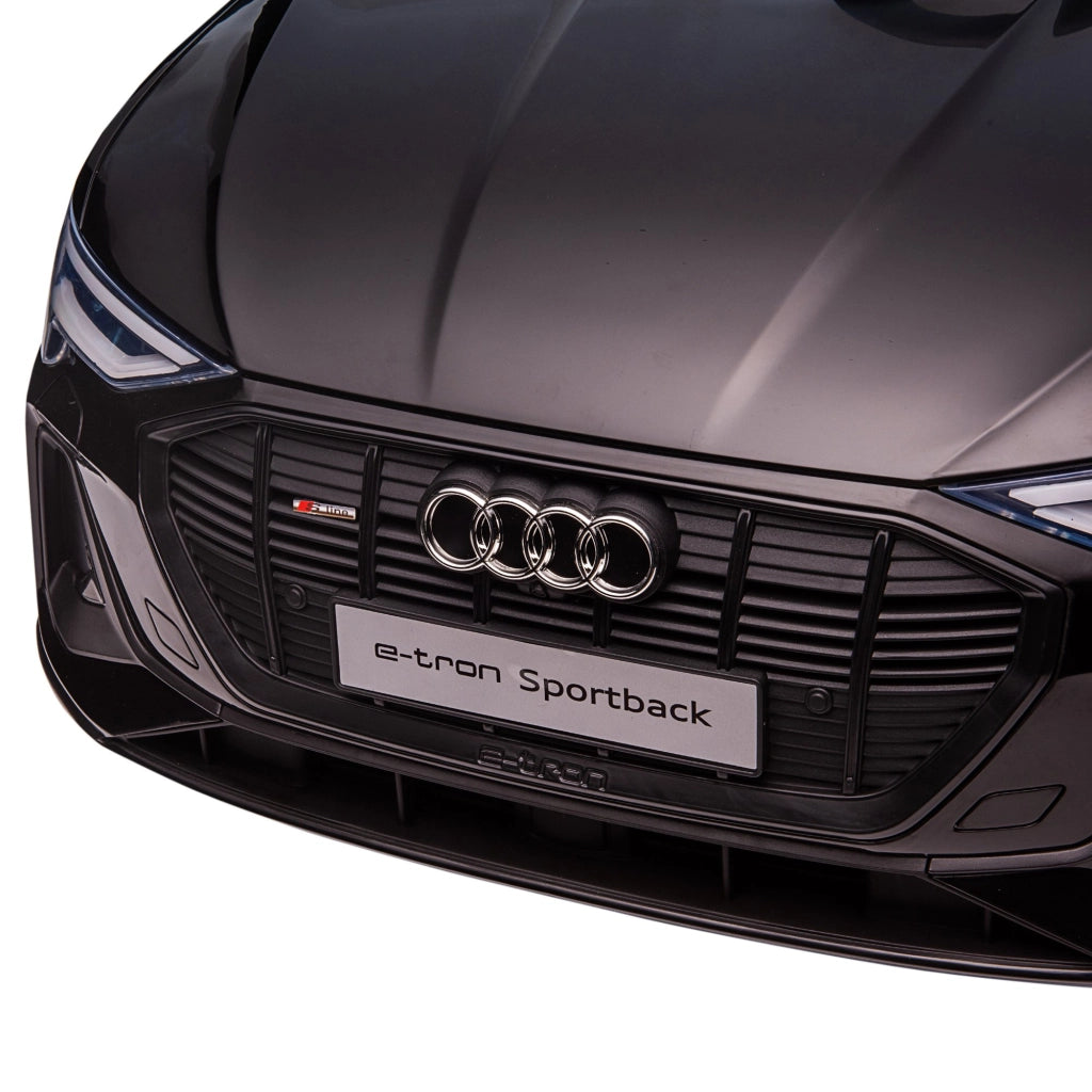 Auto elettrica bambini Audi e-tron Sportback ¨C zephmum ¨C 12V LED nero