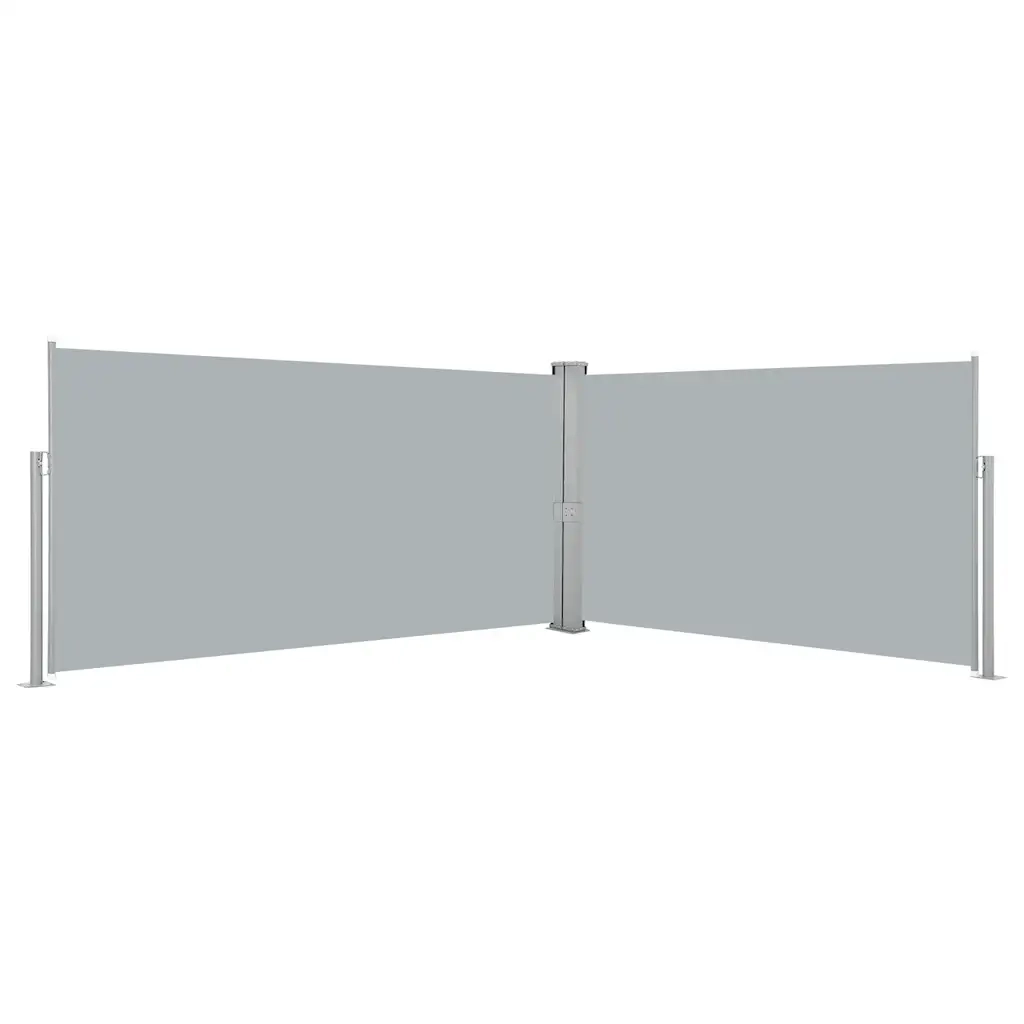 Tenda da Sole Laterale Retrattile 160x600 cm Grigia cod mxl 5491