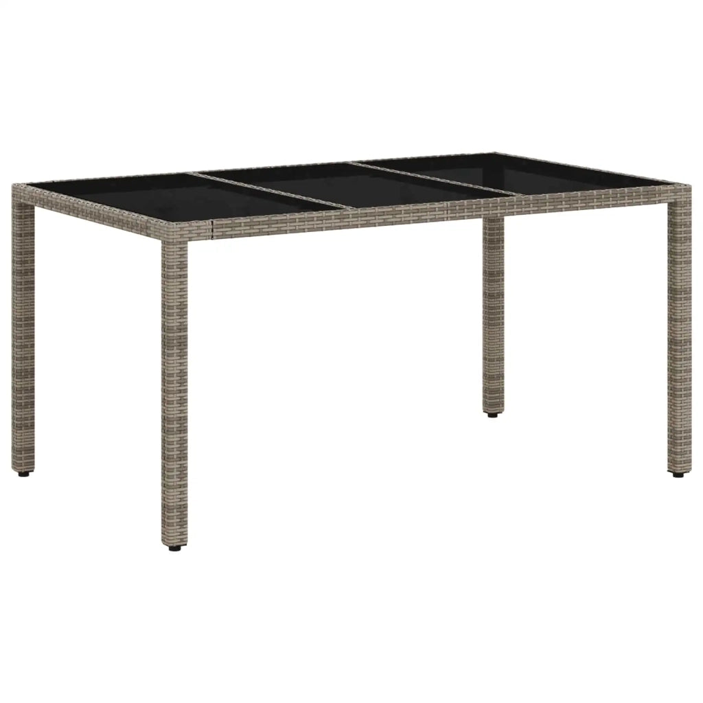 Set da pranzo per esterni 7 pcs Grigio chiaro e grigio scuro