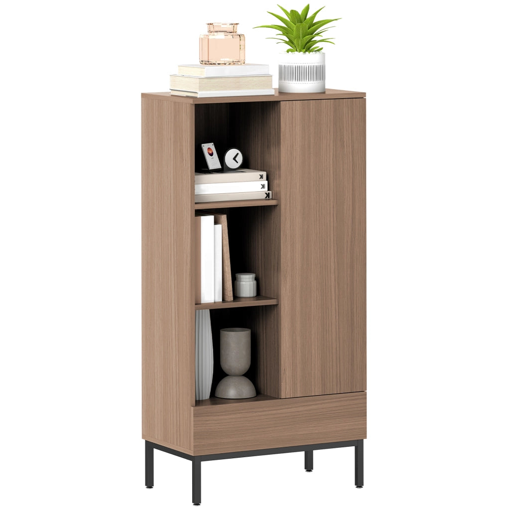 Cassettiera con ante, cassetti e ripiani regolabili ¨C zephmum ¨C Grigio