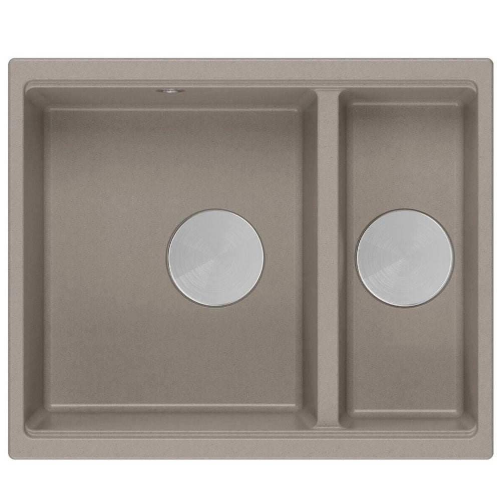 Lavello In Granito Logan 150 Beige Tappo acciaio