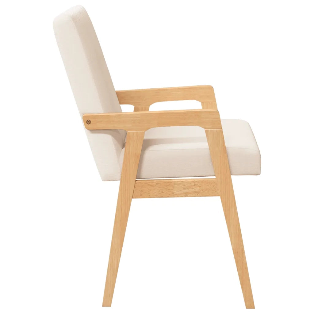 Sedie da Pranzo con Cuscini 2 pz in Legno Massello di Hevea 4102483