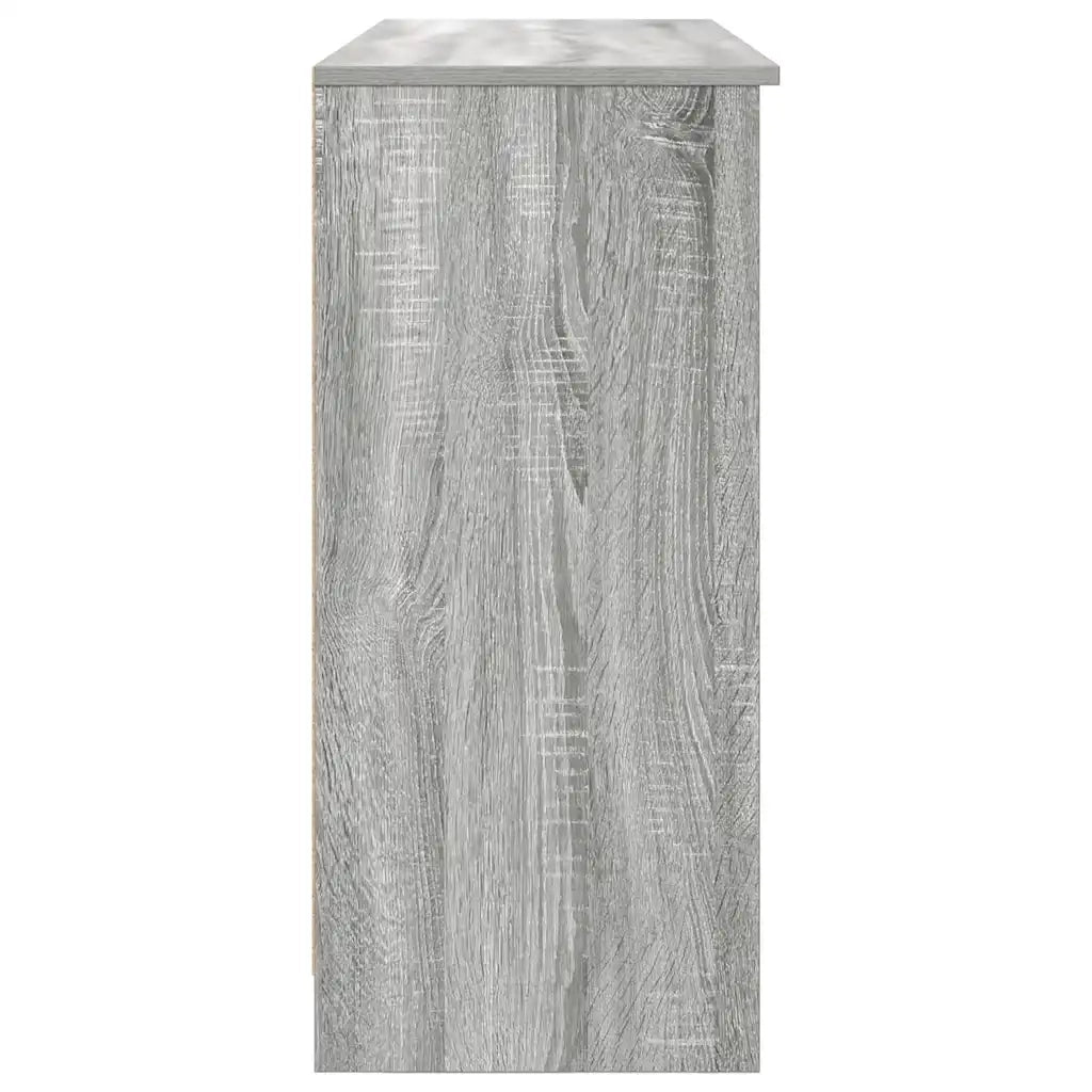 Credenza con Cassetto Grigio Sonoma 101x35x76 cm in Truciolato